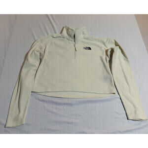 The North Face Womens‎ Glacier Crop 1/4 Zip Fleece Sweater Size XS